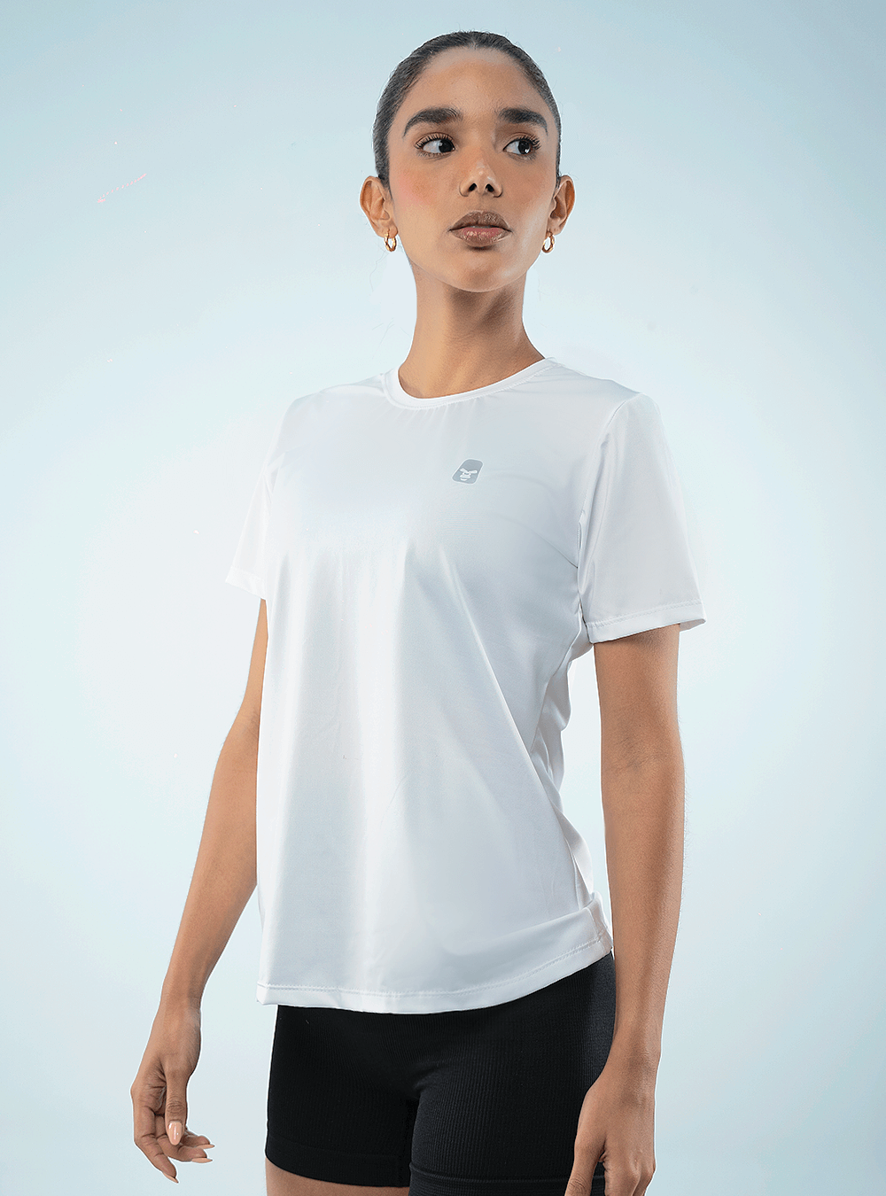 CAMISETA TELA FRÍA BÁSICA UV BLANCA