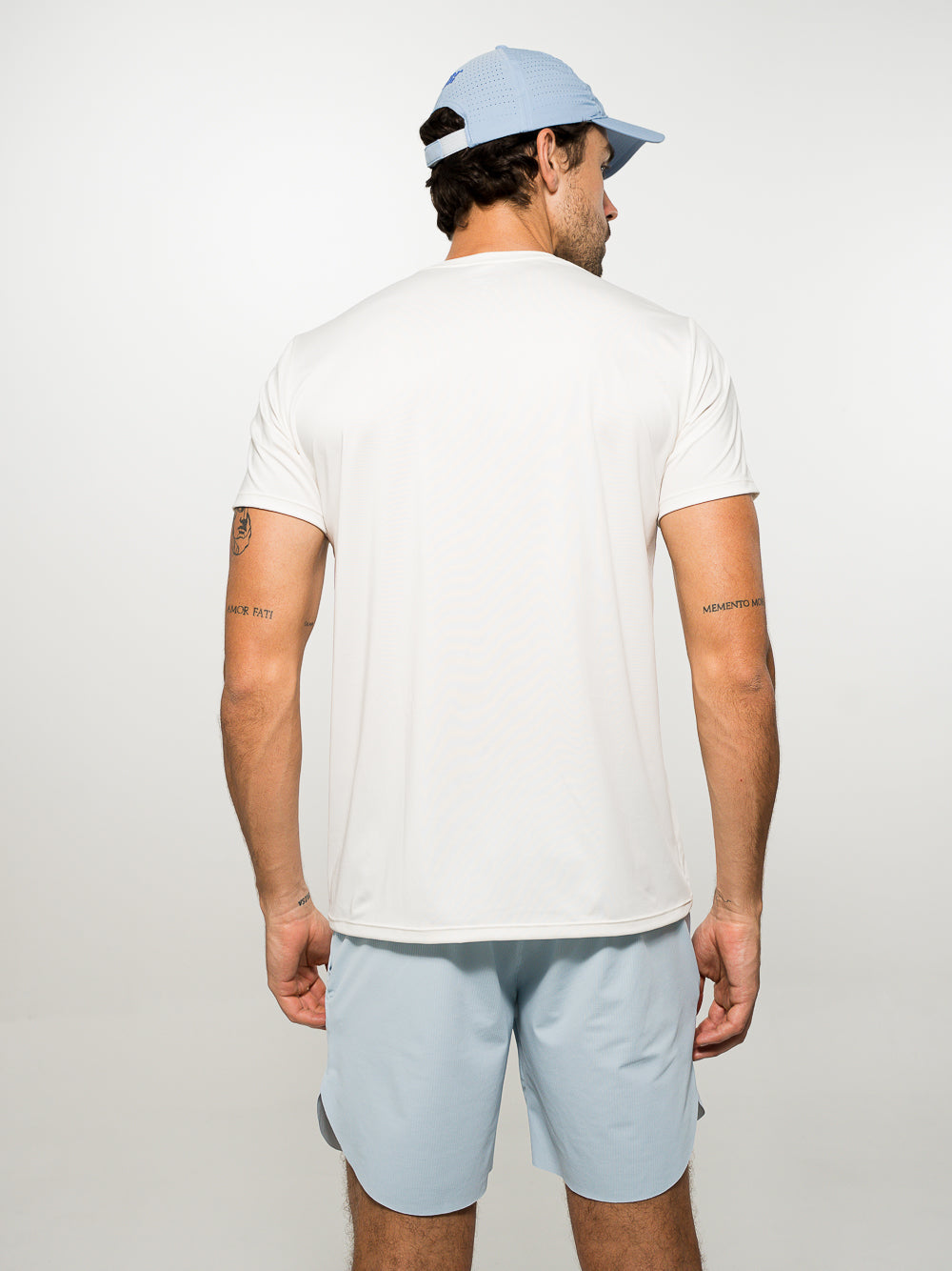 Camiseta Tela Fria Basica Crema Logo 3D