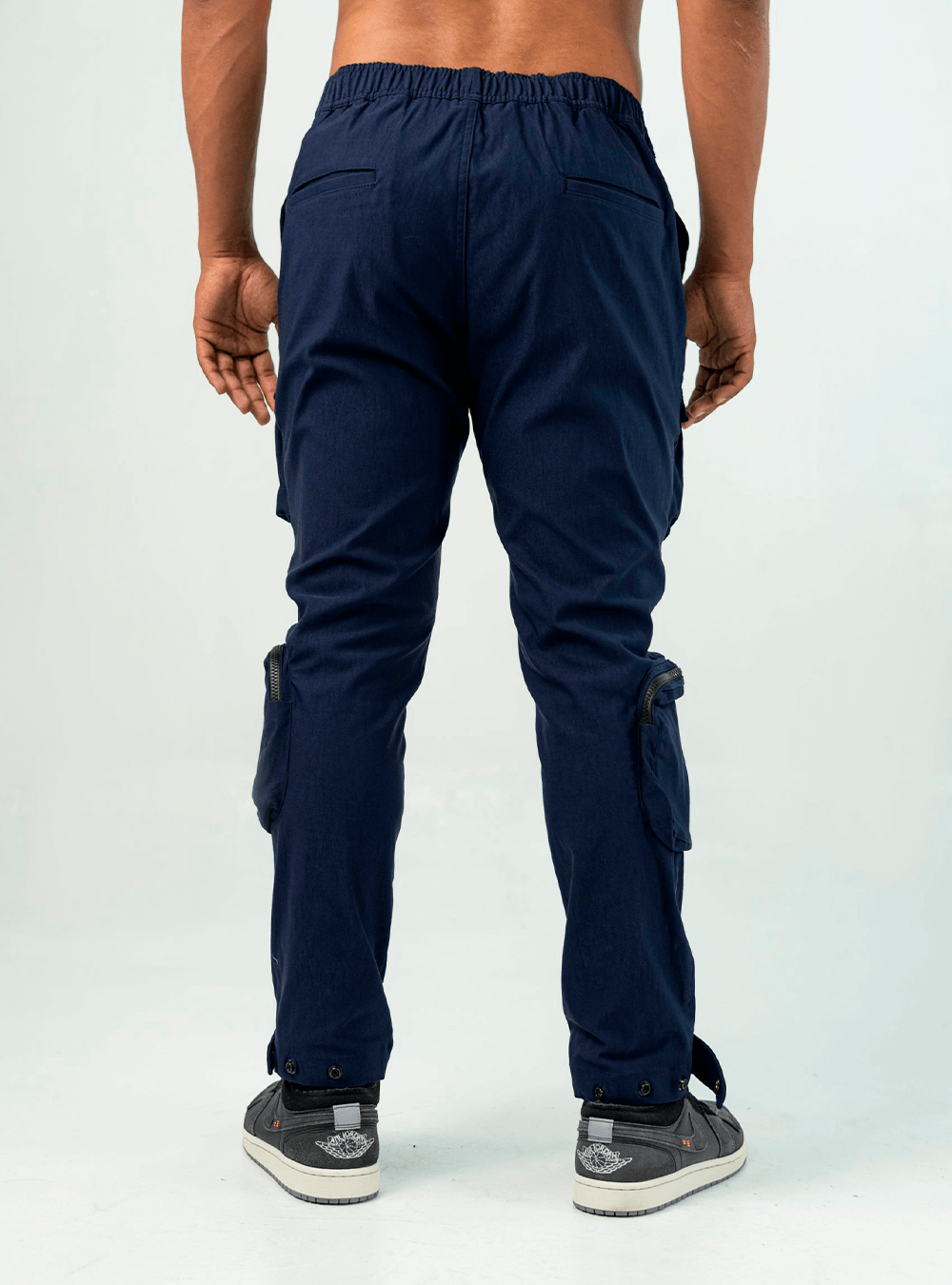DARK BLUE UTILITY CARGO PANTS