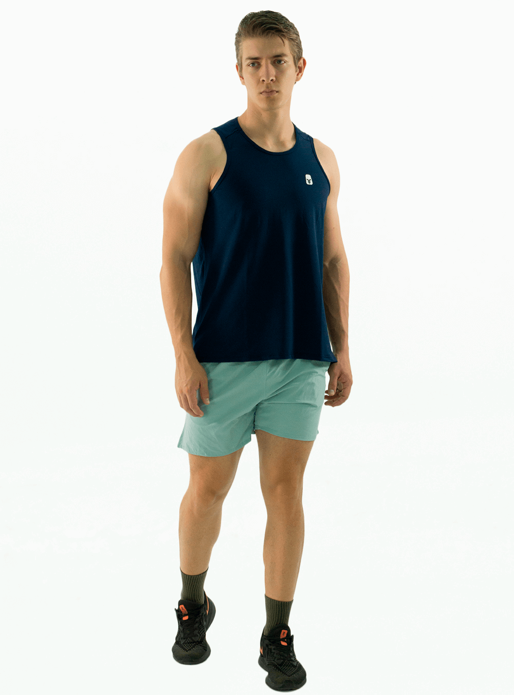 DARK BLUE RUNNING SKELETON