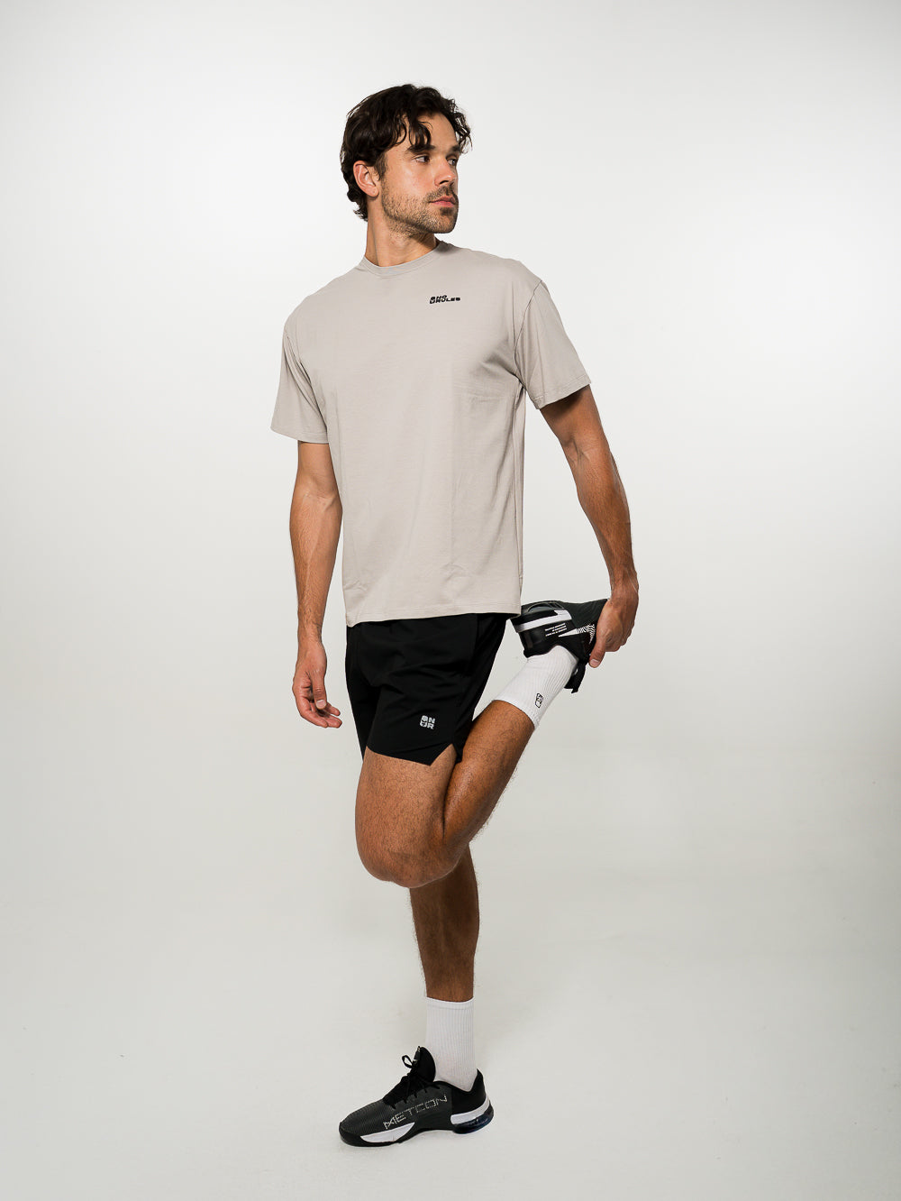 DISRUPTIVE COOL TOUCH COTTON T-SHIRT LIGHT BROWN