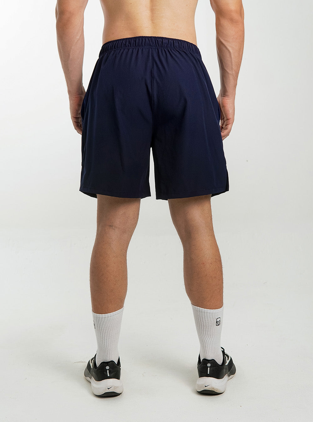 DARK BLUE BASIC SHORTS