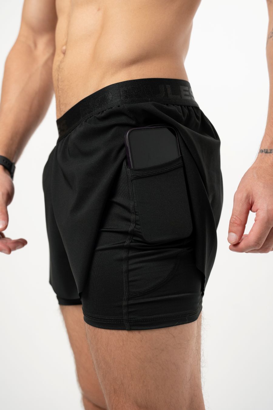 Core Motion Black Shorts