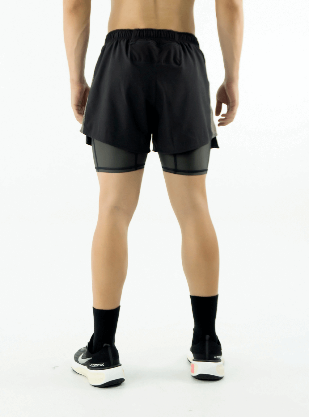 DARK GREY RUNNING SHORTS