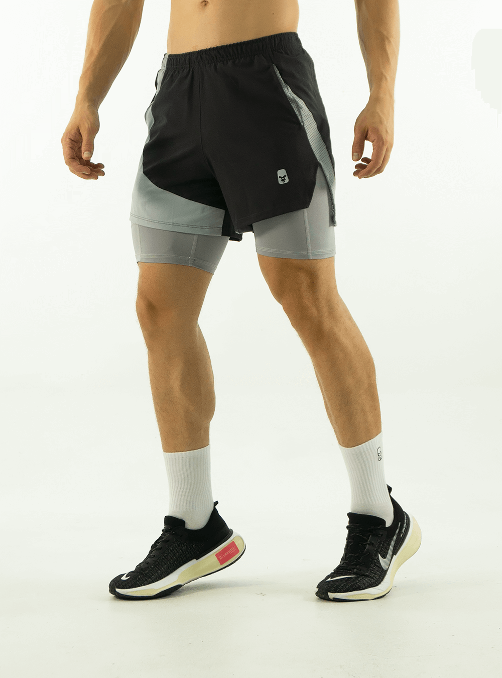 DARK GREY RUNNING SHORTS 2.0
