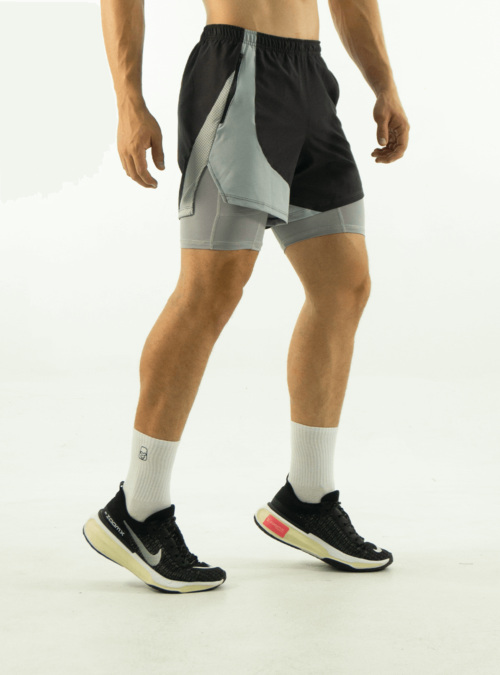 DARK GREY RUNNING SHORTS 2.0
