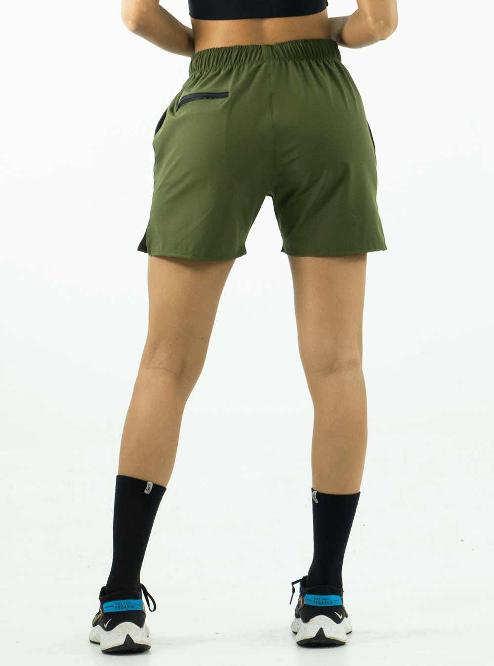 Military Green Tight Shorts