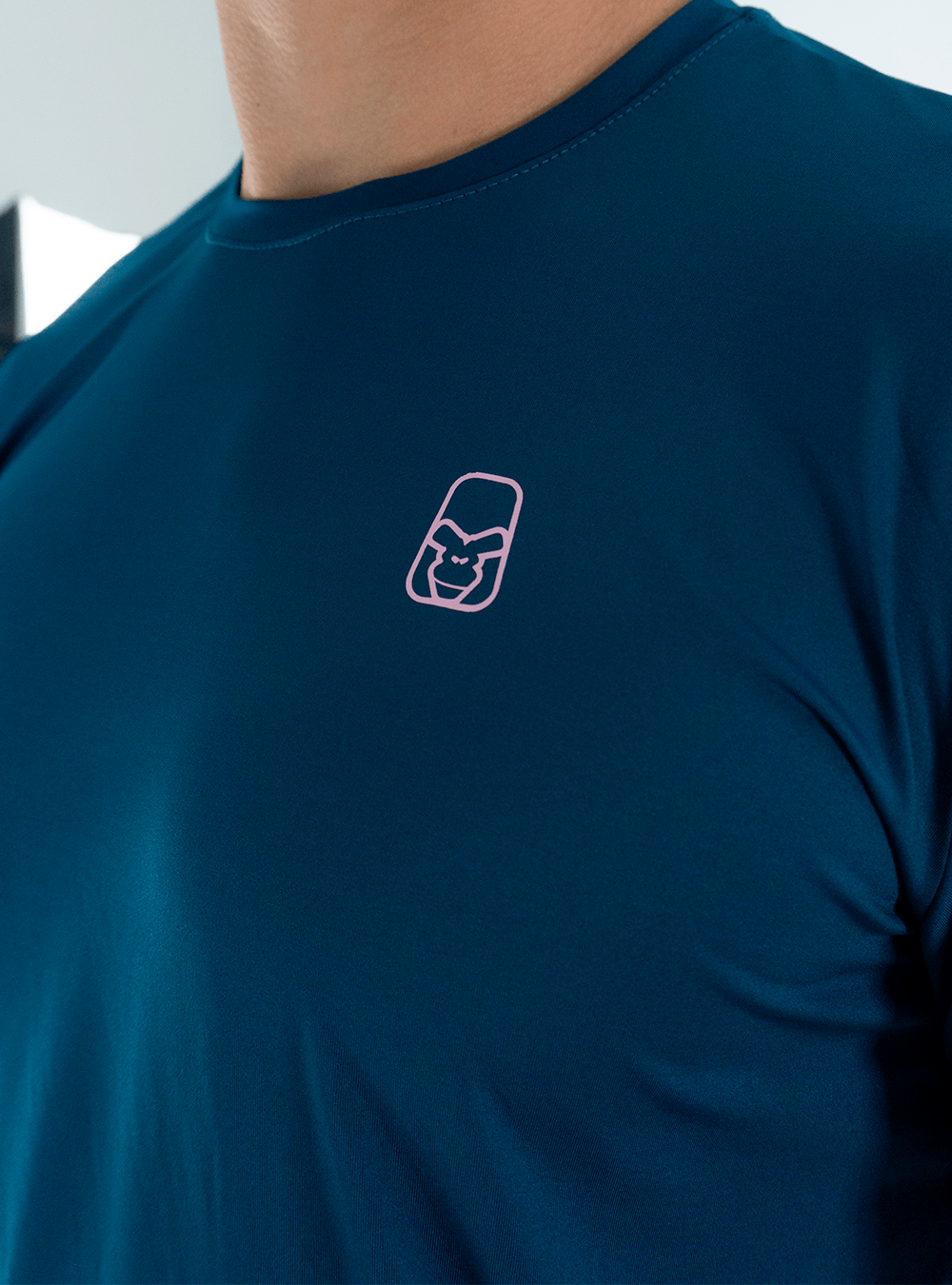 BASIC COOL FABRIC T-SHIRT PETROLEUM BLUE