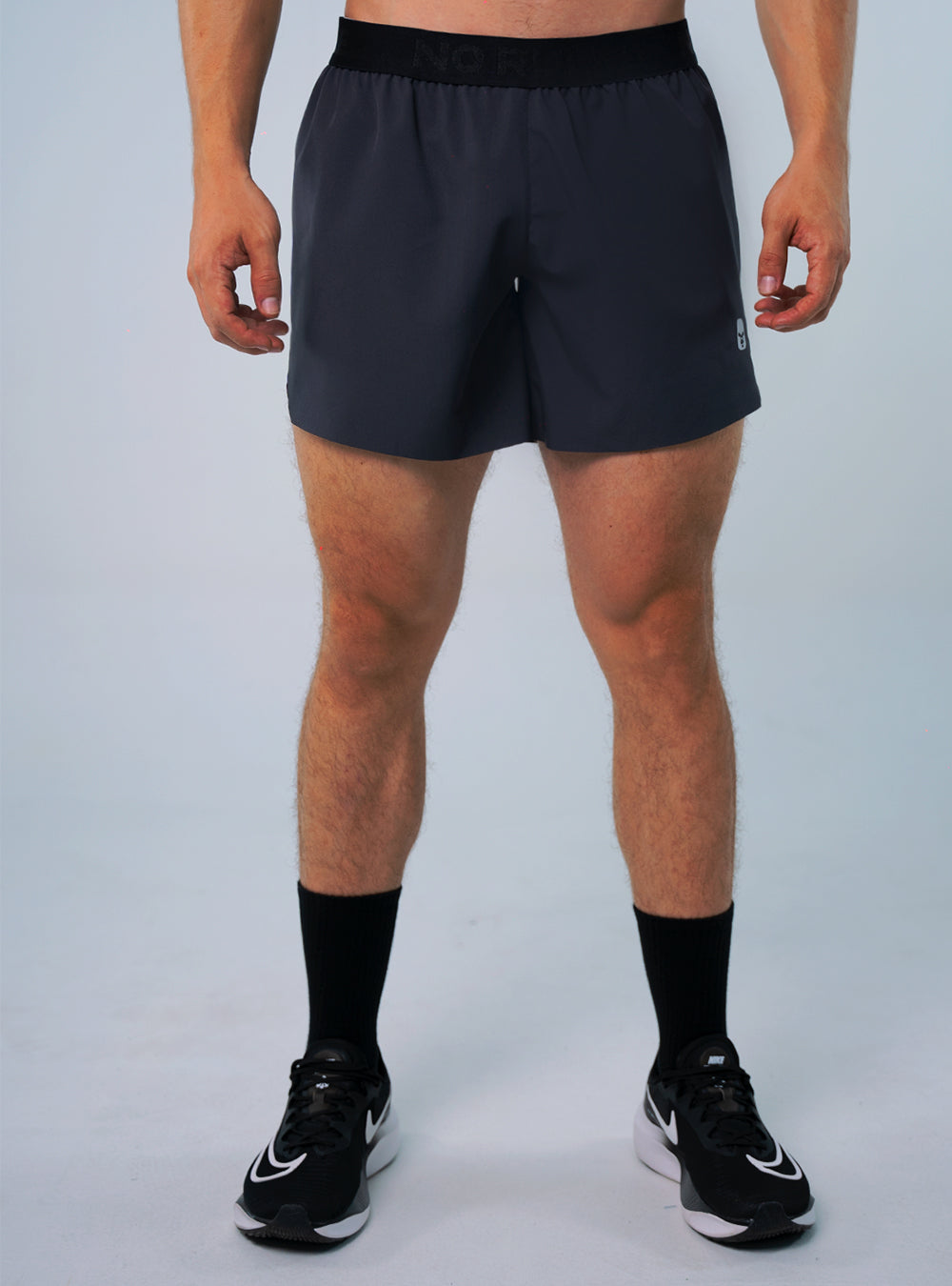 BLACK PRO RUNNING SHORTS